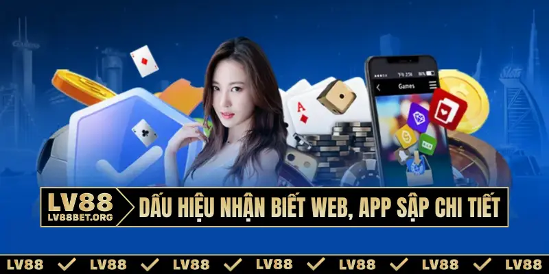 Dấu hiệu nhận biết web, app sập